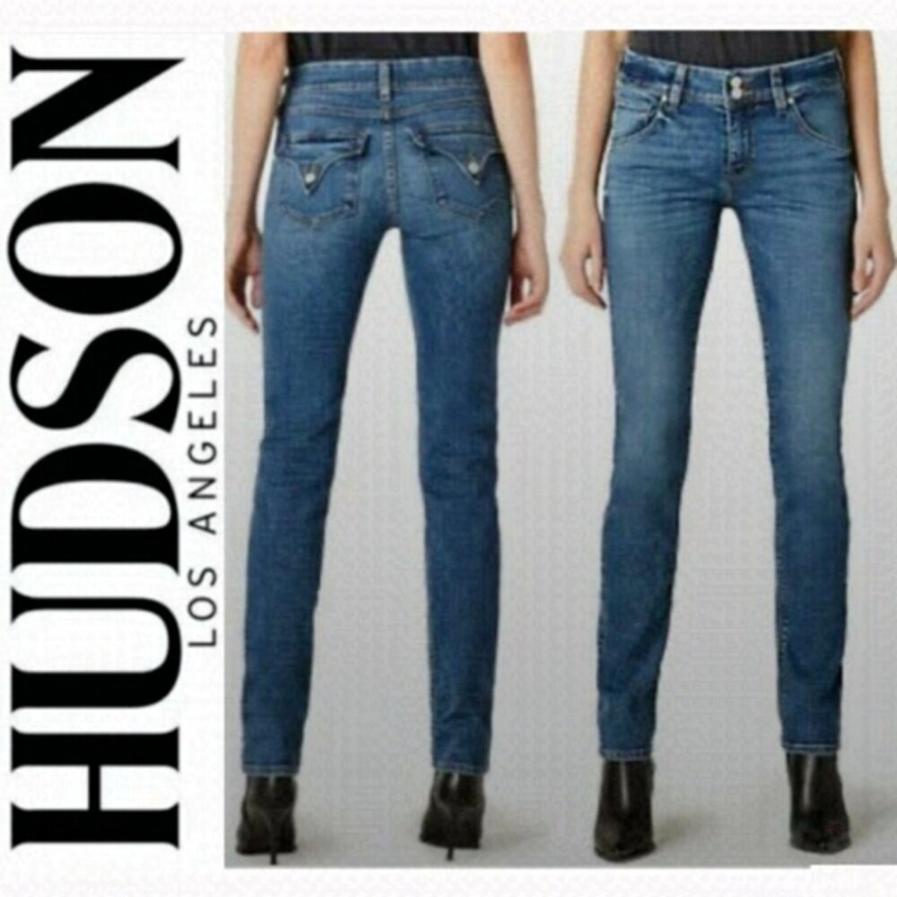 Hudson Jeans Size 28 Womens Indigo Straight Leg Denim